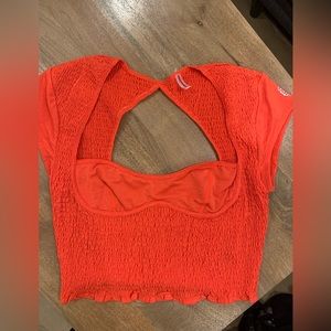 NWOT FP Movement Strike a Pose cropped top Color Bittersweet size Large